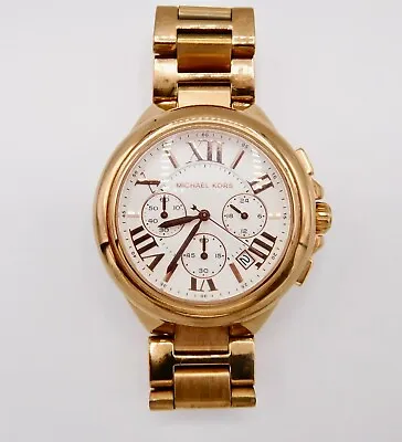 Michael Kors Watch MK5757 Camille Rose Gold New Battery W16 • $35