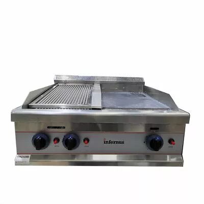 £594 • Buy Commercial Char Grill Griddle Lava Rock Double Infernus HGT-S