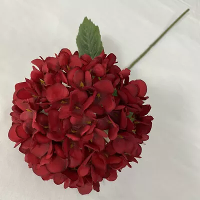 Artificial Hydrangea Silk Fake Flowers Bouquet Wedding Home Garden Decoration UK • £5.03