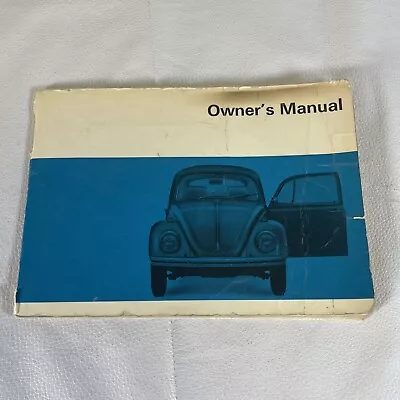 1969 VW Volkswagen Beetle De Luxe Sedan Original Owner’s Manual Good Condition • $39.99