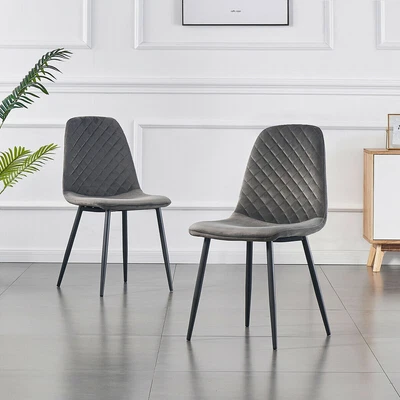 $99.99 • Buy AINPECCA 2x Modern Dining Chairs Fabric Armchair Padded Seat Kitchen Restaurant