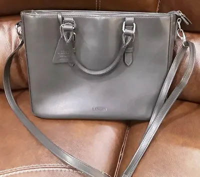 L .CREDI Genuine Leather Grey BagReduced • £15