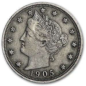 $8.55 • Buy 1905 Liberty Head V Nickel Good+ - SKU#7937