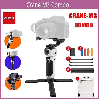 Zhiyun Crane M3 Combo - 3 Axis Camera Gimbal With Tripod Plus Phone Mount & Easy • $577.50