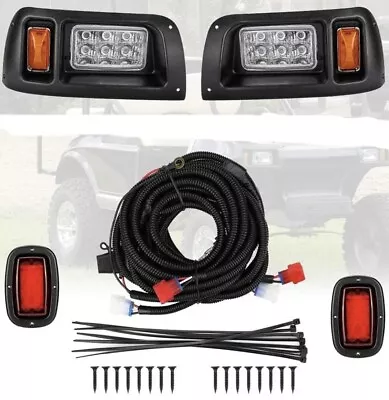 Golf Cart LED Headlight And Tail Light Kit For EZGO TXT 1996-2013 Gas / Electric • $60