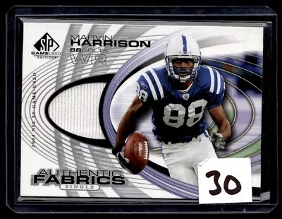 2004 SP Authentic Game Used Fabric  Marvin Harrison  Jersey 1 Color Indianapolis • $21.95