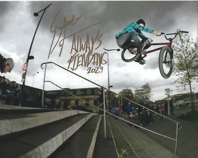 $49.99 • Buy GARRETT REYNOLDS Signed 8 X 10 Photo BIKING X Games BMX ALWAYS FIENDING