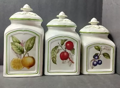 Rare Villeroy & Boch # 1748 Cascara Canisters Excellent Condition Full Set Of 3  • $249