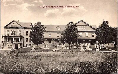 Postcard Odd Fellows Home In Meadville Pennsylvania • $8