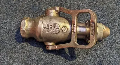 Vintage Brass Fire Hose Nozzle Akron Water Fog Steampunk Industrial  • $99.99