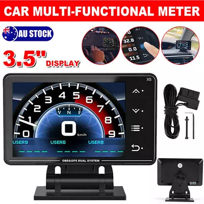 Lufi XS OBD2 GPS Speedometer Multi-functional Boost/temperature Gauge Gyroscope • $144.95