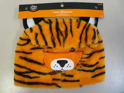 $9.99 • Buy Adult Tiger Headwear Halloween Costume Headpiece Hat Hood With Removable Mask