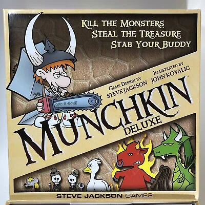 Munchkin Deluxe Steve Jackson Games 1st Edition 7th Printing Oct 2014 Complete • $12.95