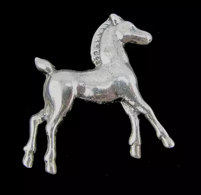 Vintage Sterling Silver Horse Foal Brooch Pin • $19.54