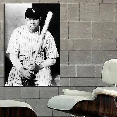 EB007 Babe Ruth Baseball Sport Athlete Poster And Canvas • $32.99