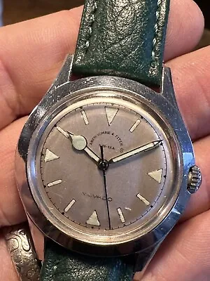 RARE 1950s Abercrombie & Fitch MOVADO Sub-Sea Vintage Watch Automatic • $1295