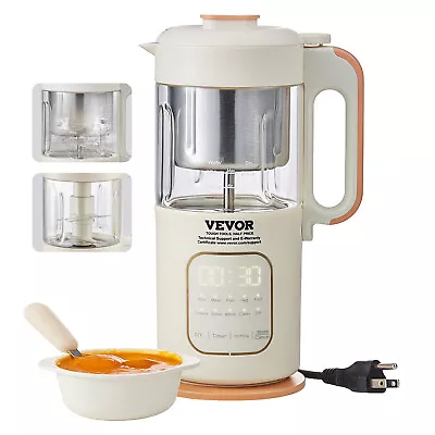VEVOR Baby Food Maker Baby Food Processor Automatic Food Steamer & Blender • $37.29