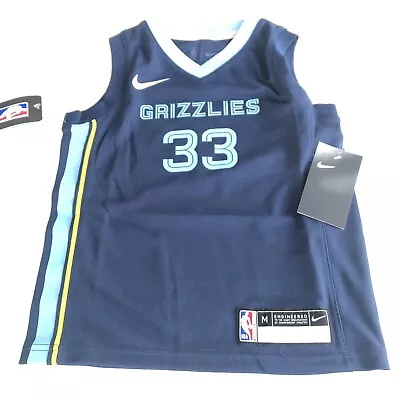 Memphis Grizzlies Marc Gasol Jersey Nike NBA  Boys Size 5/6 Medium • $26