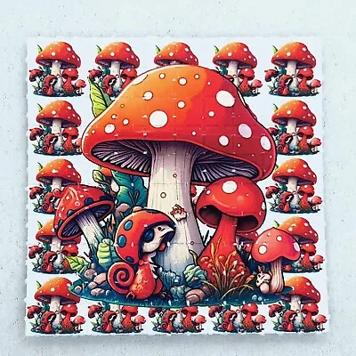 Mushroom Monster Blotter Art Psychedelic Art LSD Acid Art 100 Tab Sheet Gift • $12.43