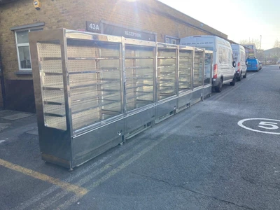 £850 • Buy Big Range Of Commercial Open Multideck Display  Fridges 4 Snak Tested07405270424