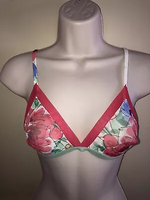 Malizia By La Perla Bra Size 34 Romantic Sexy Colorful Luxury Elegant Italian • $38.99