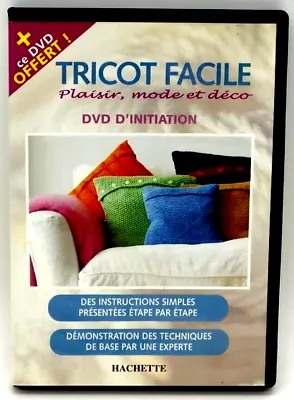 DVD Tricot Facile Plaisir Mode Et Deco By Hachette 2005 French Knitting Learning • £4.89