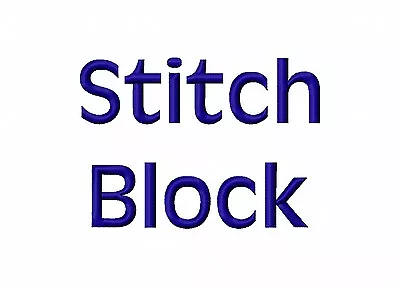 Stitch Block Font Machine Embroidery Designs 5 Sizes On CD Best 1/4  Stitch Out! • $10.99