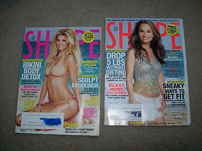 2 SHAPE 2009 FITNESS Exercise BODYBUILDING Weider GIADA MARISA MILLER Dirt CHEFS • $10