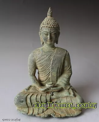 Old Antique Patina Bronze Buddha Statue Amitabha Shakyamuni Rinpoche Buddha • $15