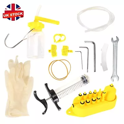 Bicycle Hydraulic Disc Brake Oil Bleed Kit MTB Repair Tools For Mountain Bike • £9.99