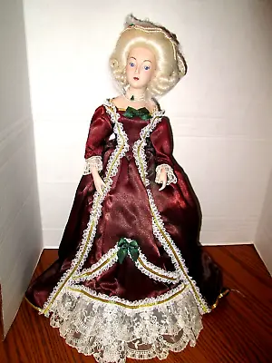 Franklin Mint Marie Antoinette 18  Porcelain Doll * Pre Owned • $29