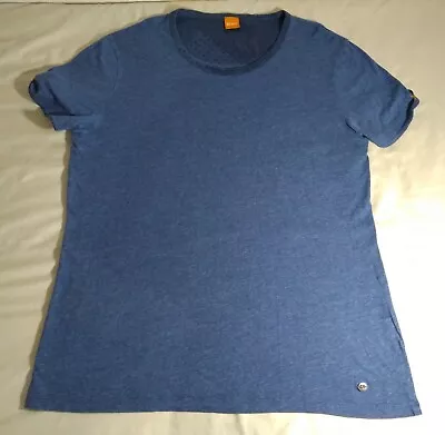 VGC Boss Hugo Boss Orange SS 100% Cotton T Shirt Extra Large Blue Free Postage! • £11.95