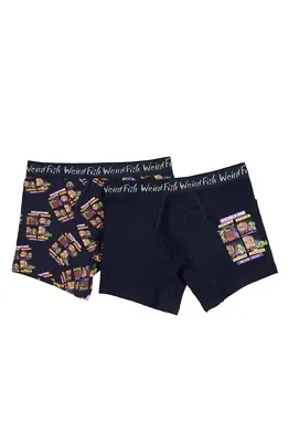 “Beer / Lager Boxer Shorts X2”.By Weirdfish In Navy Blue.Large.Bnipck.B Chty🇺🇦 • $19.34