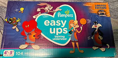 Vintage Pampers Easy Ups Space Jam Prints 1/2 Sleeve Of 26 Pulls Ups Per Order • $20