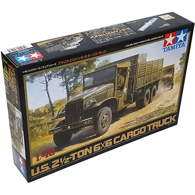 Tamiya U.S 2½ Ton 6x6 WWII Cargo Truck Plastic Model Kit 32548 Scale 1:48 • £27.99