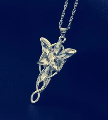 Lord Of The Rings Arwen Necklace Pendant EVENSTAR Hobbit LOTR Elven  • £7.89