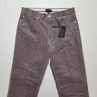 BOBBY JONES Gray Brown CORDUROY Men's Chino Pants Size 33 Waist 30 Length NWT  • $34