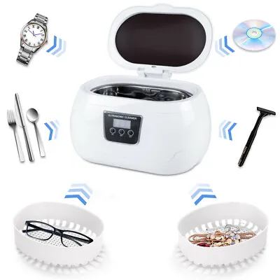 Jewelry Cleaning Machine Ultrasonic Cleaner Watch Glasses Digital Sonic Cleaning • $42.99