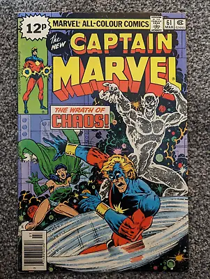 Captain Marvel 61. 1979. 1st Appearance Of Chaos And Featuring Drax • £2.49