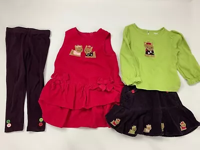 Gymboree Pups And Kisses Leggings Dress Skirt Top Lot Set 3T Cute! • $40.45