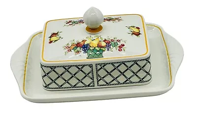 £147.16 • Buy Villeroy  Boch Basket Pattern Butter Dish 4719413 Covered Rectangular Germany