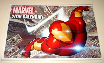 MARVEL 2016 Comic-Sized 12 Month PROMO CALENDAR  NM / Unused  Unstamped • $4.42