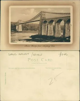 Menai Bridge From Anglesey Side Valentines Series  • £4.10