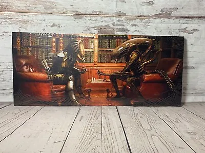 Alien VS Predator Chess Canvas Picture Hollywood Film Sci-fi Art Board Game • £13.99