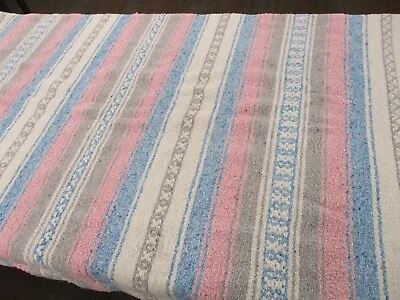 £20 • Buy Mexican Blanket, Throw, Rug, Pink, Blue, Woven, Picnic, Festival, Camping, M40