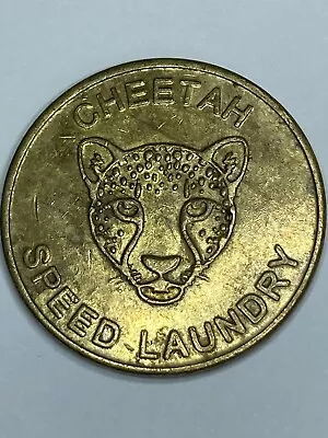 RARE CHEETAH SPEED LAUNDRY TOKEN 1 DOLLAR MOBILE ALABAMA OBSOLETE #qL1 • $7.55