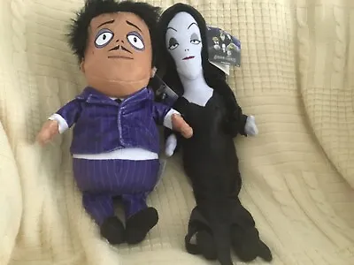 The Addams Family 13in Singing Gomez And Morticia Plush With Tags • $34.88