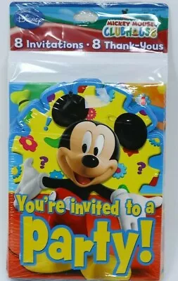 Mickey Mouse Clubhouse Birthday Party Invitations & Thank You Cards 8 Ct • $2.39