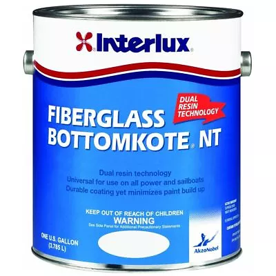 Interlux Fiberglass Bottomkote NT Antifouling Paint Blue 1 Gallon Boat Marine • $134.99