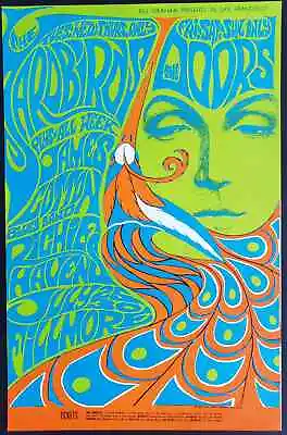 $1132.56 • Buy The Doors Concert Poster 1967 Yardbirds Fillmore
